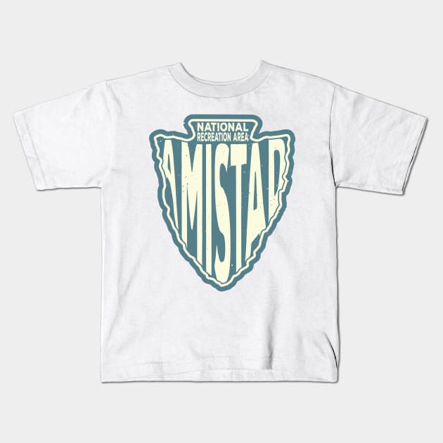 Amistad National Recreation Area name arrowhead  Kids T-Shirt by nylebuss